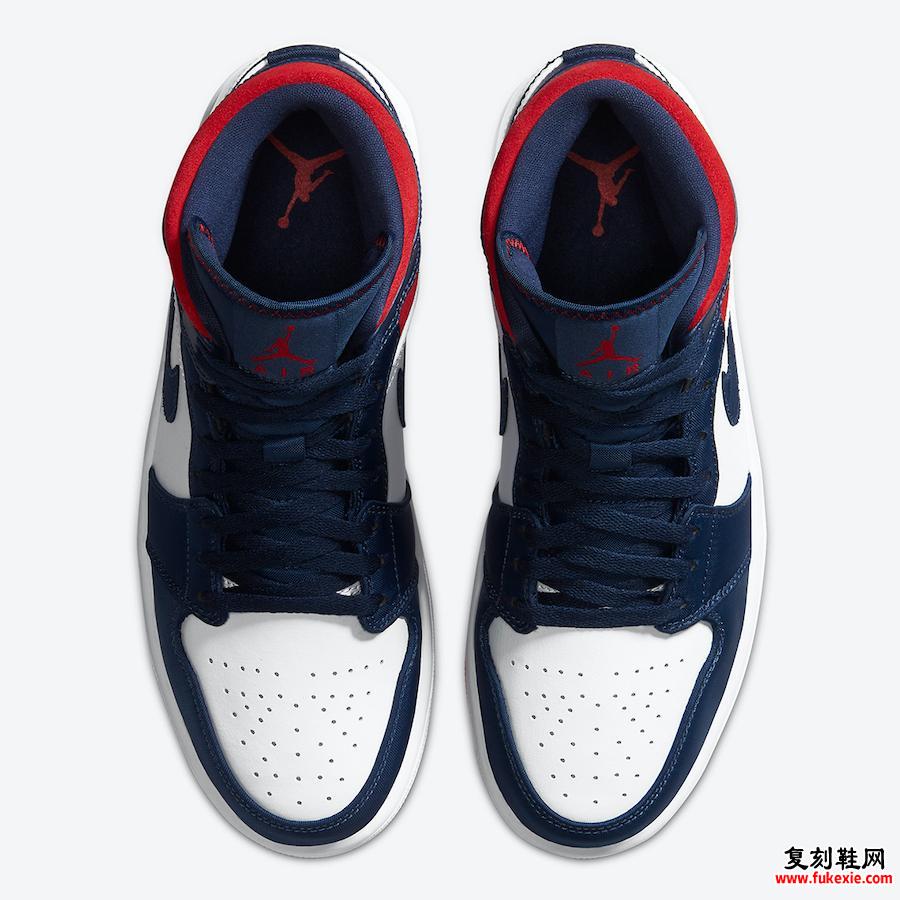 Air Jordan 1 Mid SE USA 852542-104发售日期