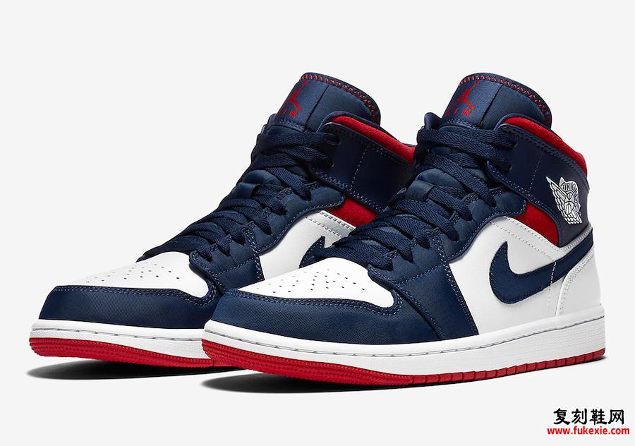 Air Jordan 1 Mid SE USA 852542-104发售日期