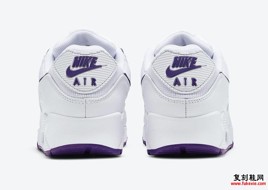 Nike Air Max 90 White Court Purple CT1028-100发售日期