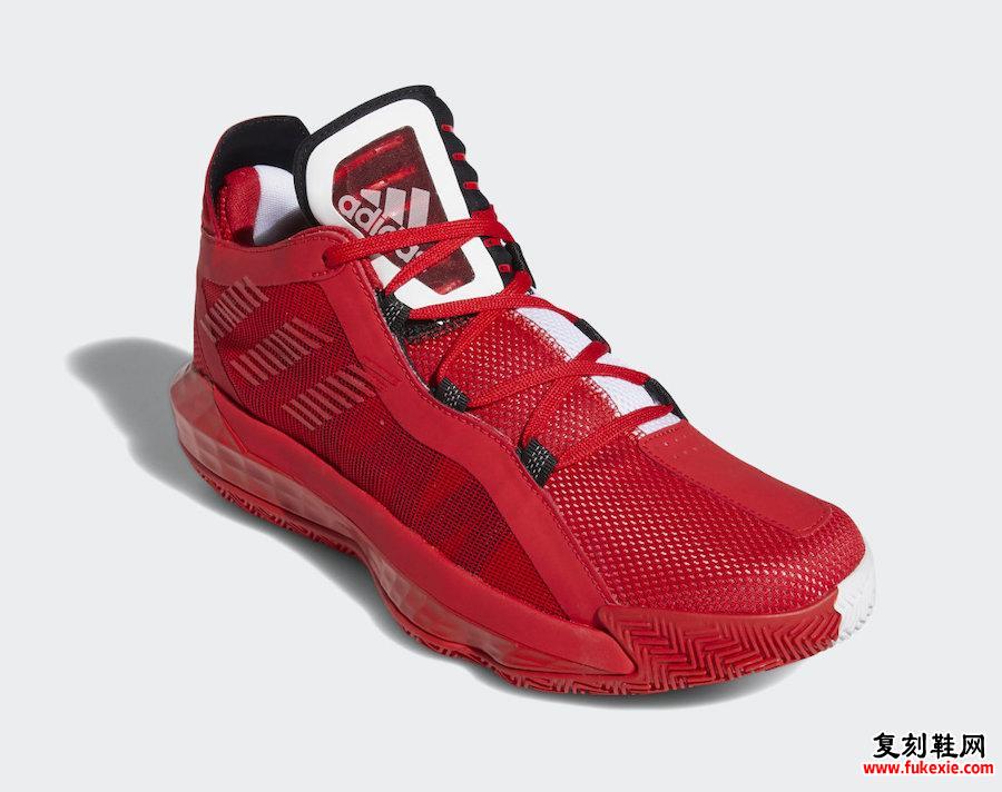 adidas Dame 6 Scarlet Red FY0850发售日期