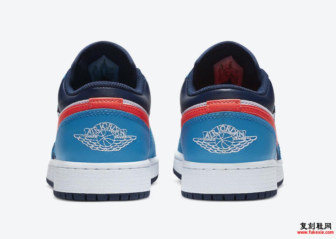 Air Jordan 1 Low White Blue Crimson CV4892-100发售日期