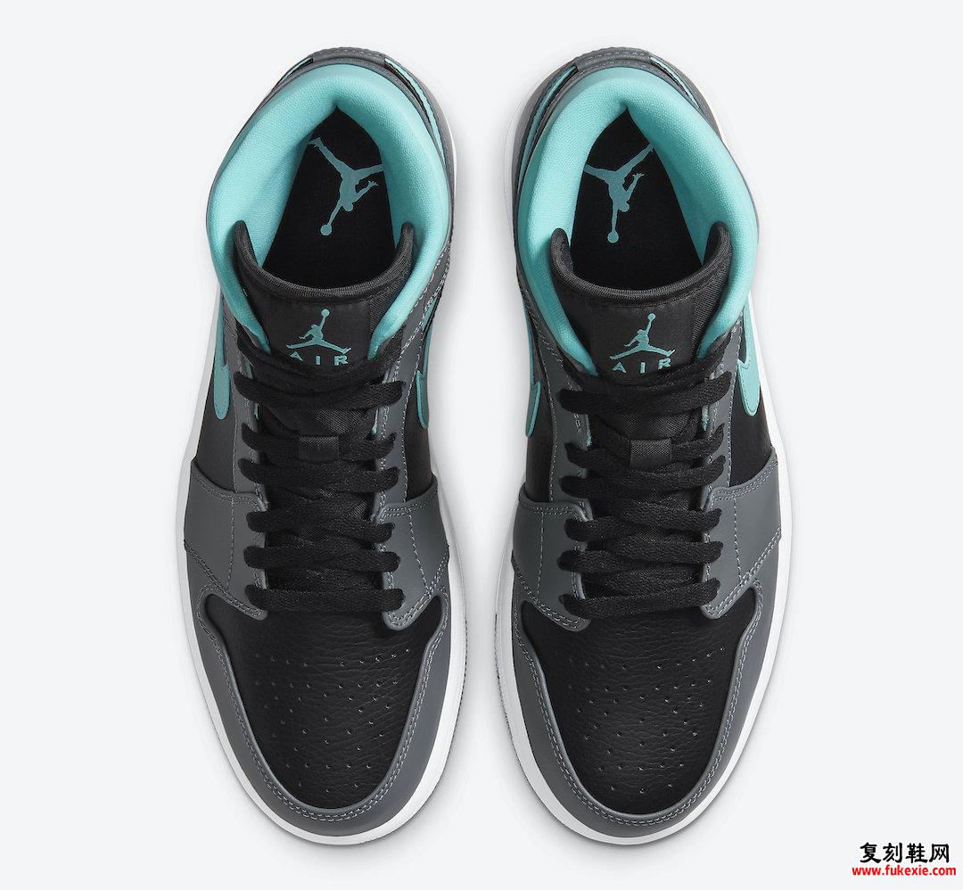 Air Jordan 1 Mid Black Grey Aqua Blue 554724-063发售日期信息