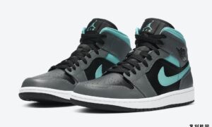 Air Jordan 1 Mid Black Grey Aqua Blue 554724-063发售日期信息