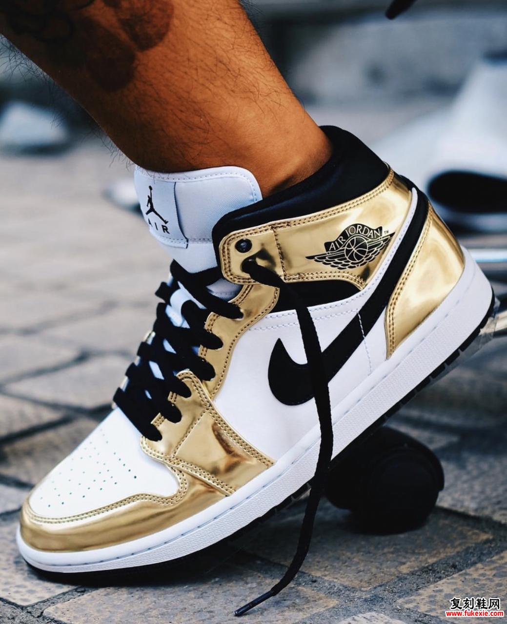 Air Jordan 1 Mid White Metallic Gold DC1419-700发售日期