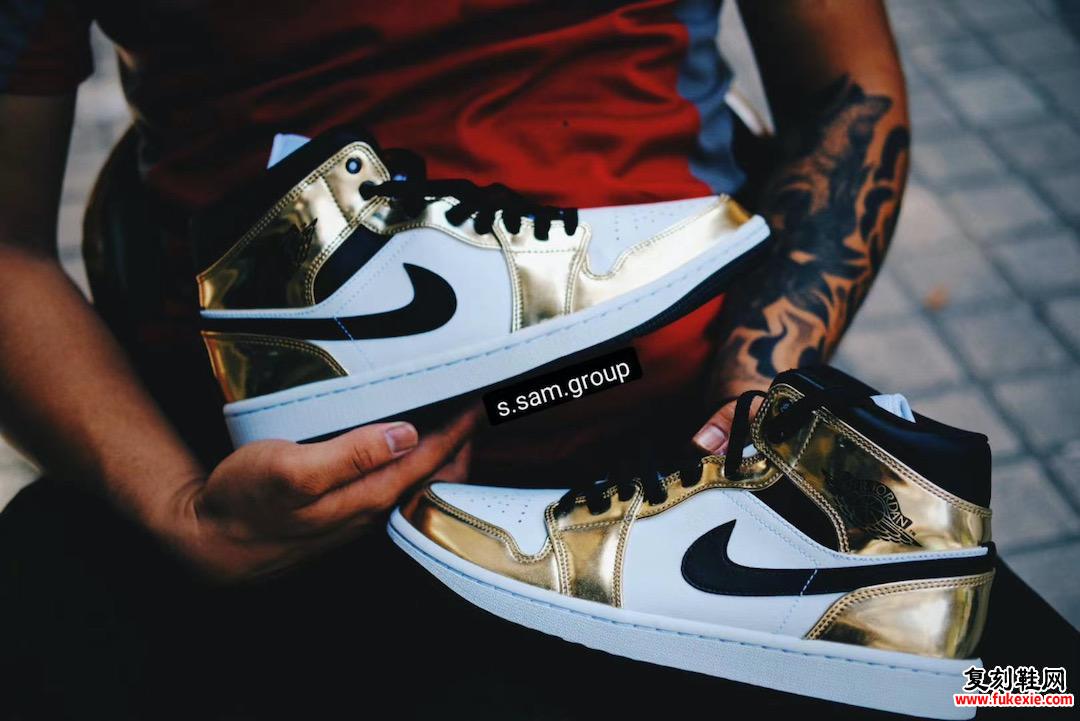 Air Jordan 1 Mid White Metallic Gold DC1419-700发售日期