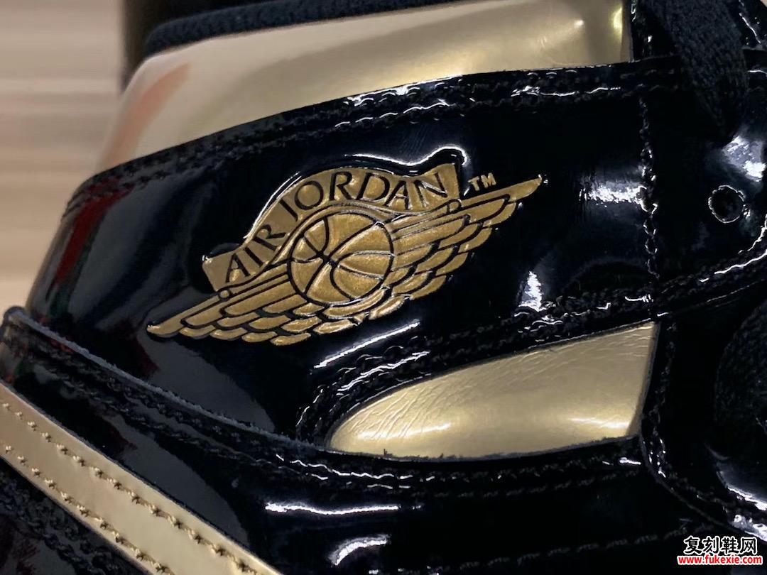 Air Jordan 1 Patent Leather Black Gold 555088-032发售日期价格