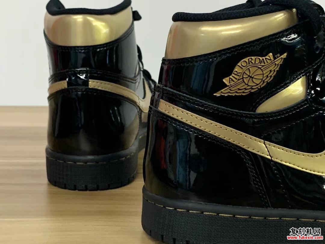 Air Jordan 1 Patent Leather Black Gold 555088-032发售日期价格