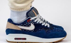 DENHAM x Nike Air Max 1 CW7603-400在脚上