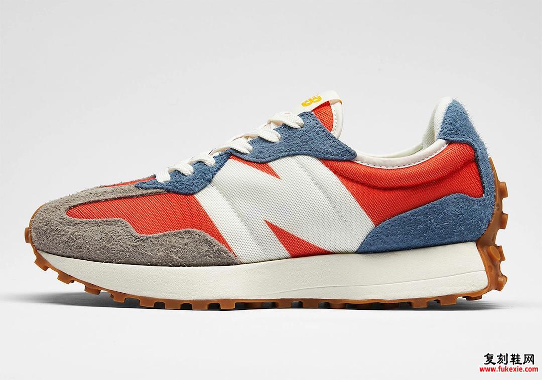 New Balance 327 Orange Blue Grey发售日期信息