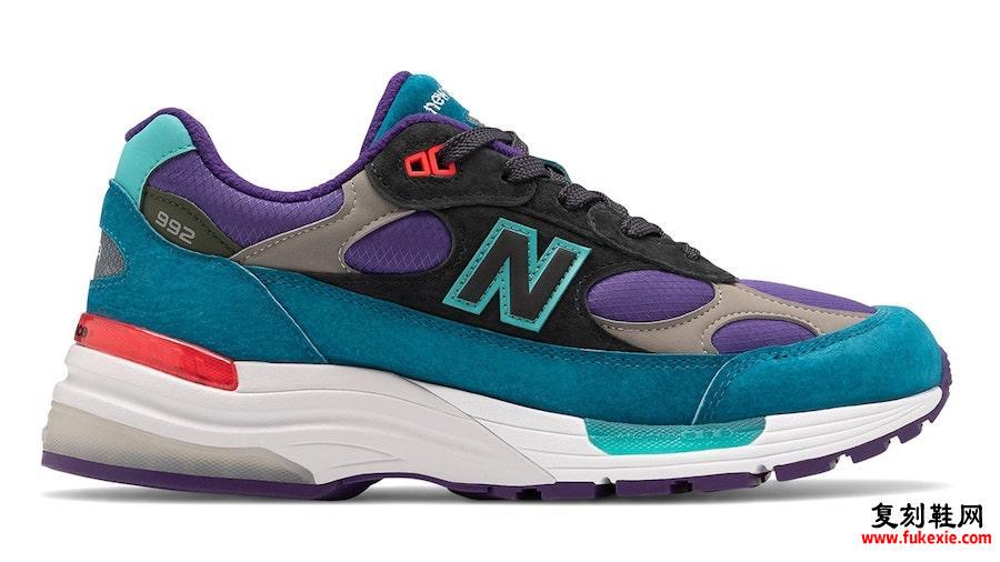 New Balance 992 Purple Teal发售日期信息