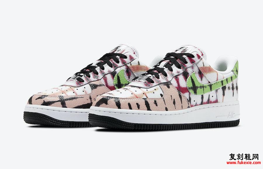 Nike Air Force 1 Low黑色扎染CW1267-101发售日期