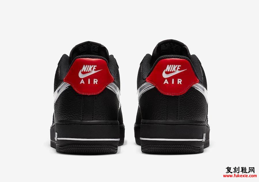 Nike Air Force 1 Low Brushstroke Swoosh黑色DA4657-001发售日期信息