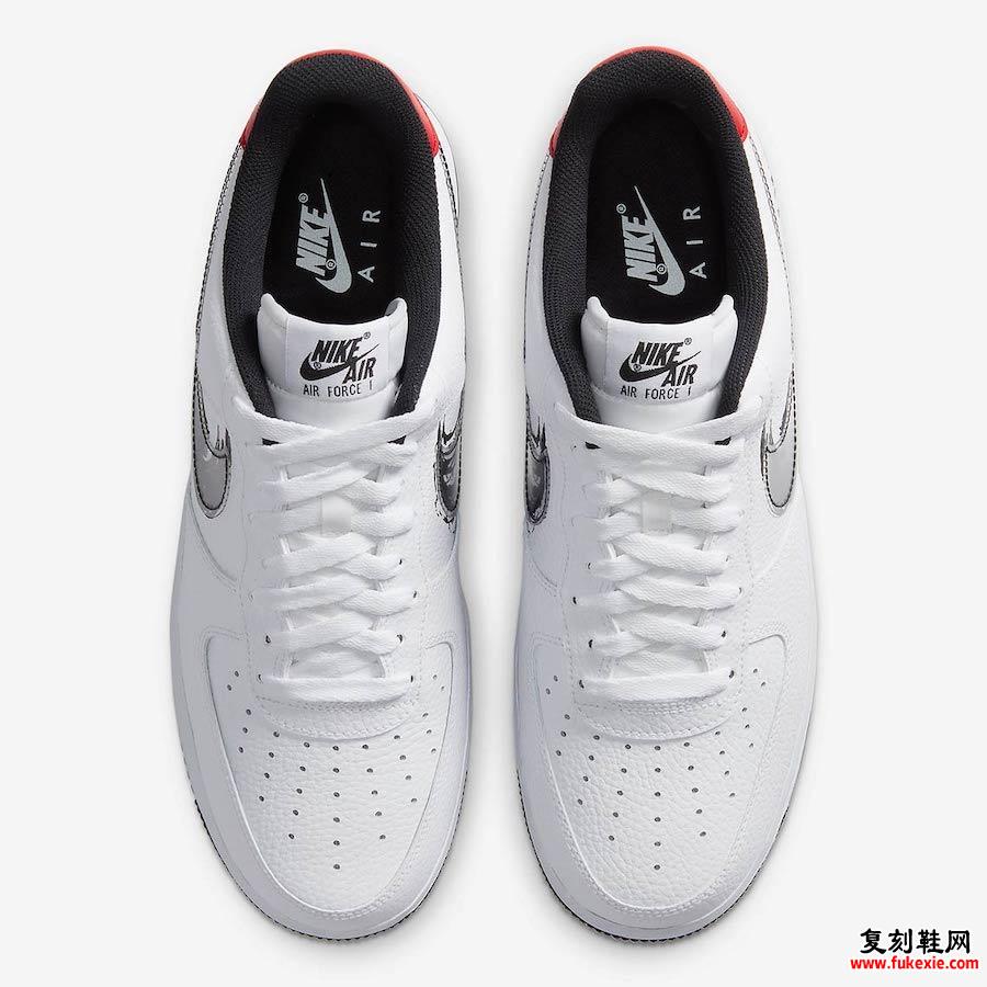 Nike Air Force 1 Low Brushstroke Swoosh White DA4657-100发售日期