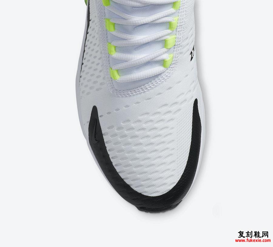 Nike Air Max 270 White Black Volt DC0957-100发售日期