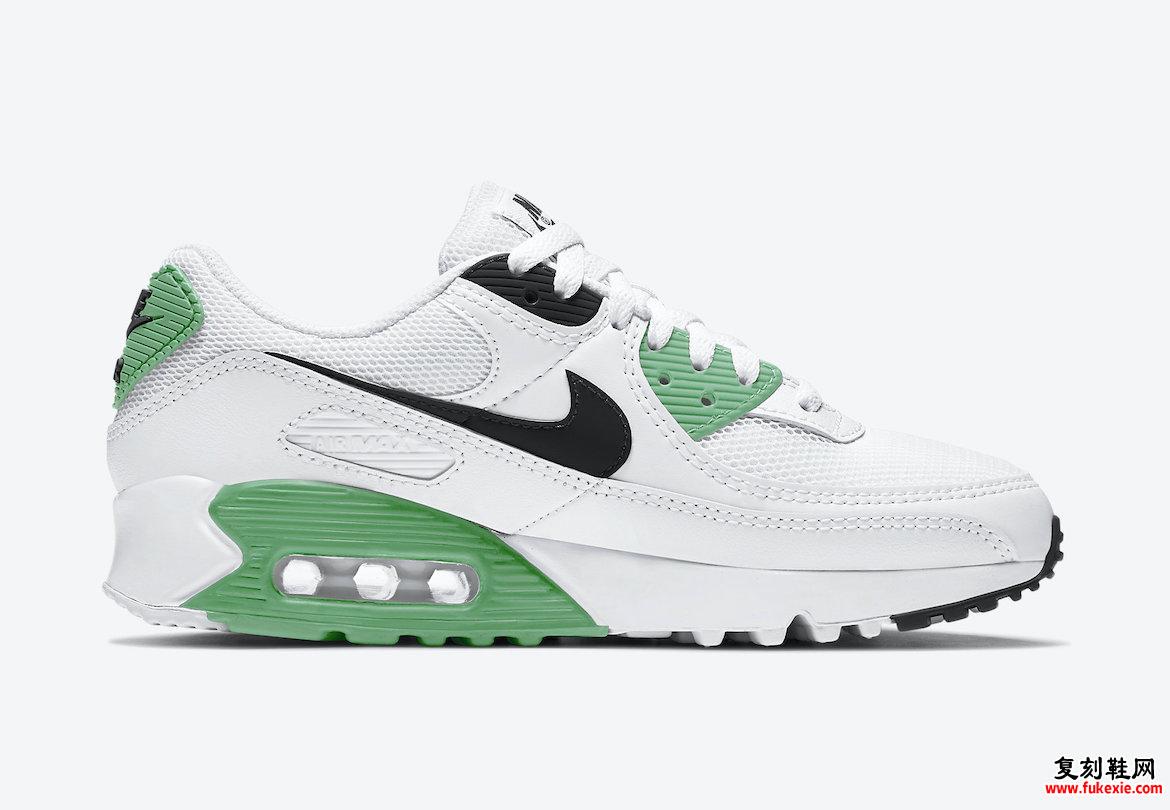 Nike Air Max 90 White Black Green CT1039-101发售日期