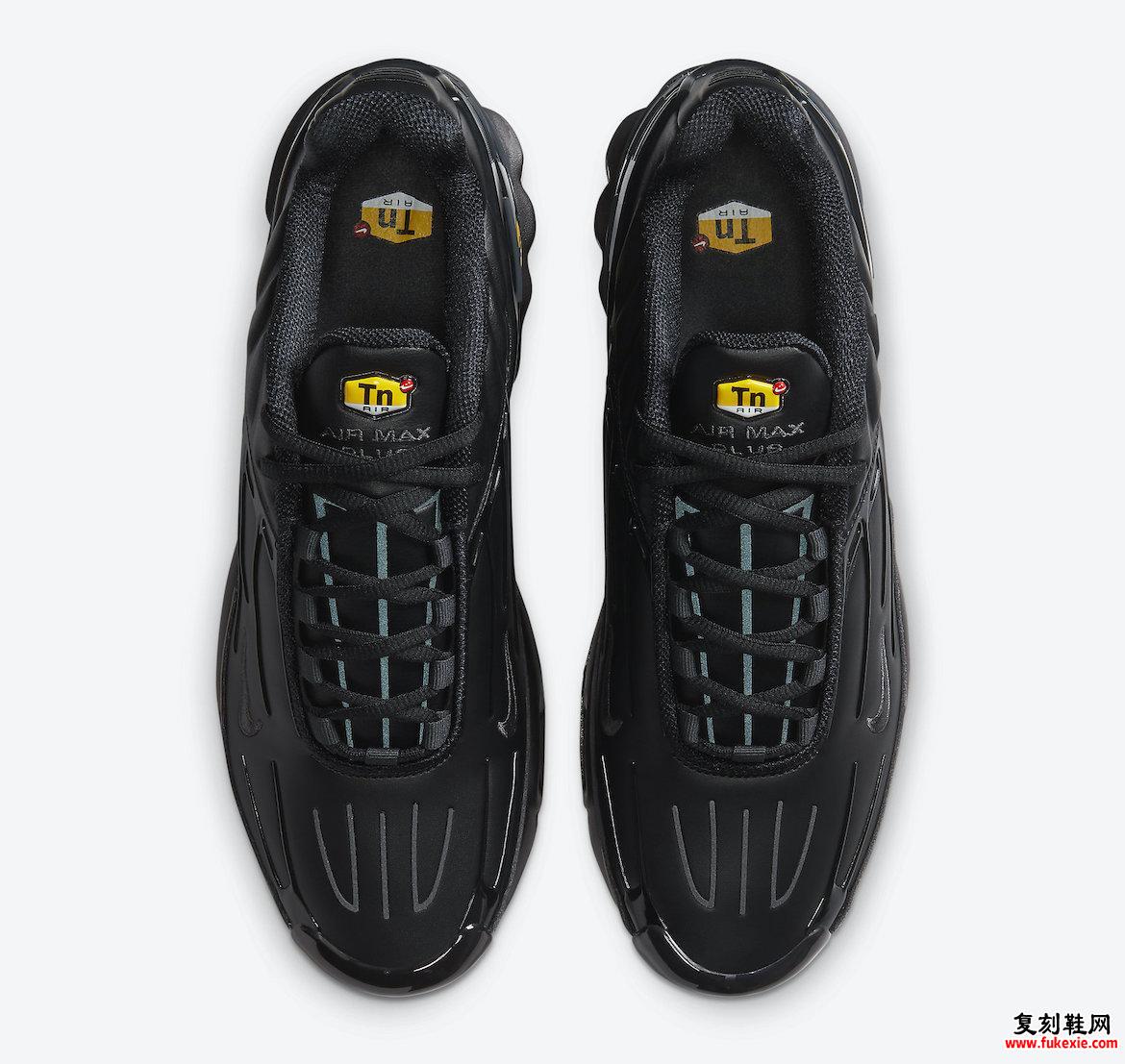 Nike Air Max Plus 3黑色皮革CK6716-001发售日期