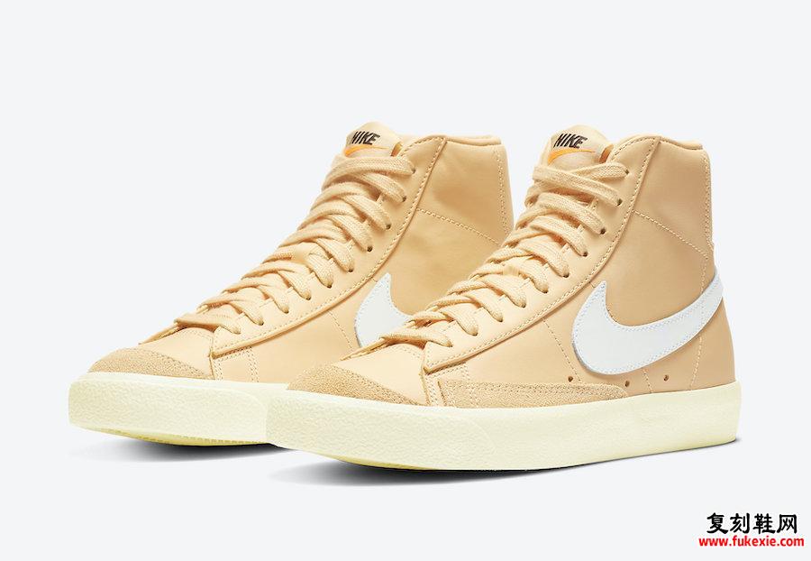 Nike Blazer Mid帆布白色CZ1055-700发售日期