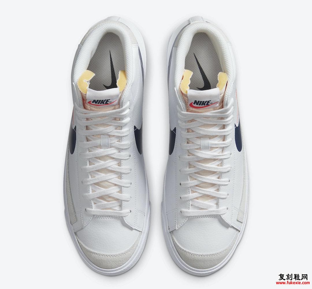Nike Blazer Mid Reverse标志白色DA4651-100发售日期信息