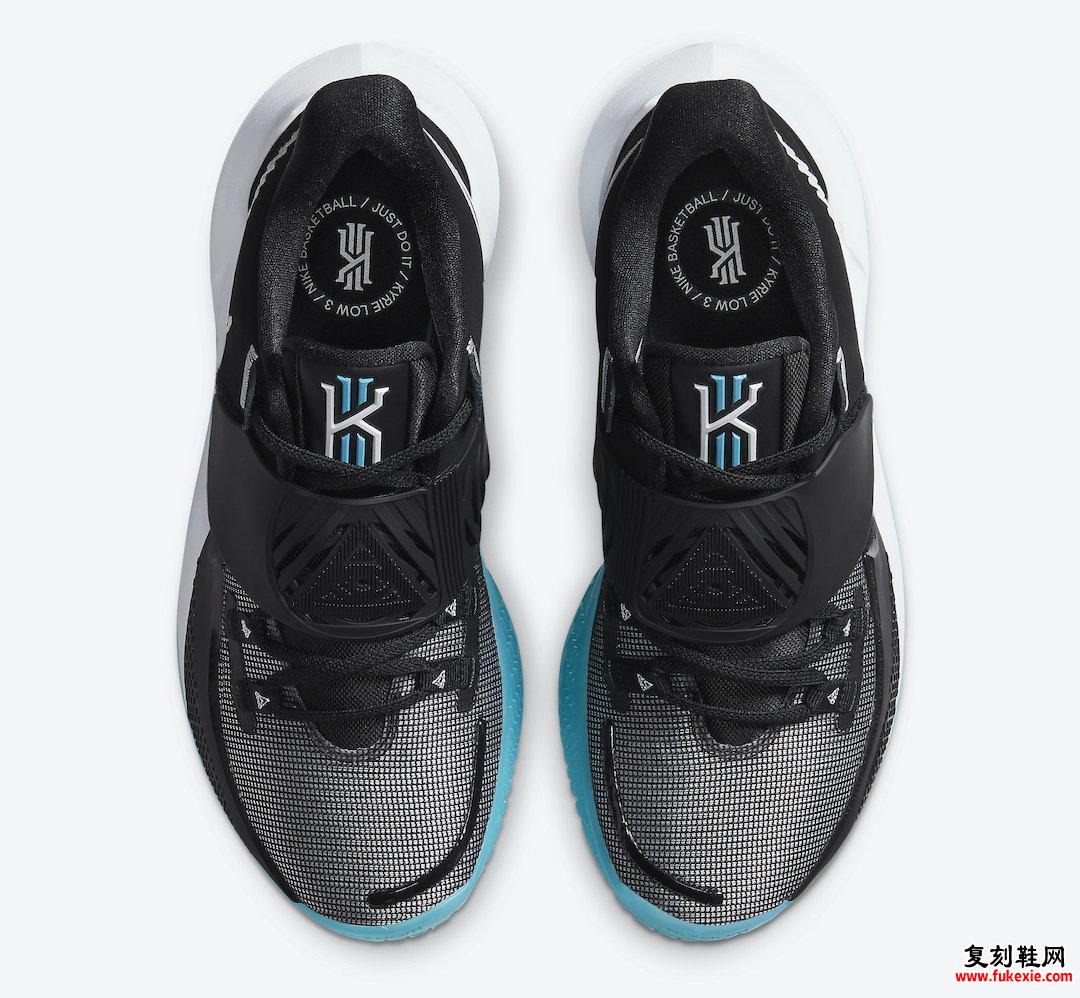 Nike Kyrie Low 3黑色白色蓝色CJ1286-001发售日期