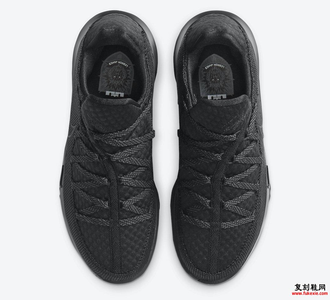 Nike LeBron 17 Low Triple Black CD5007-003发售日期