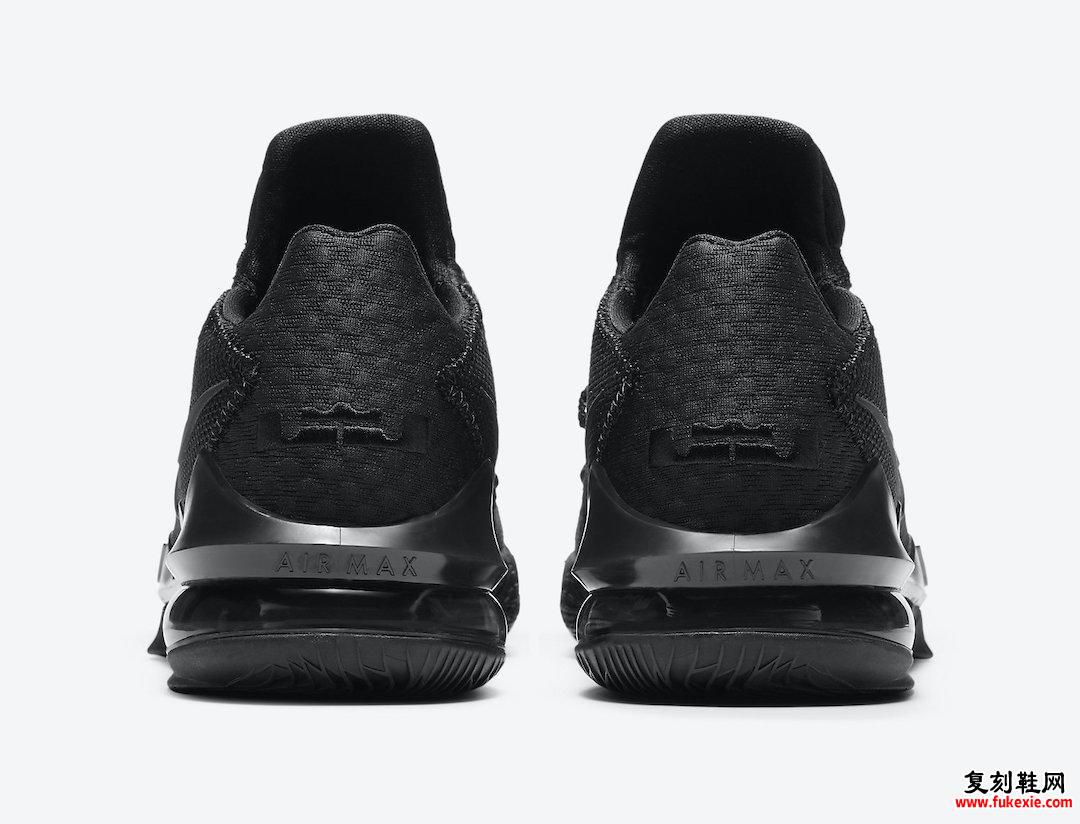 Nike LeBron 17 Low Triple Black CD5007-003发售日期