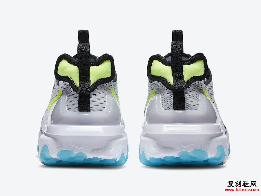 Nike React Vision Worldwide白色Volt Blue Fury CT2927-100发售日期信息