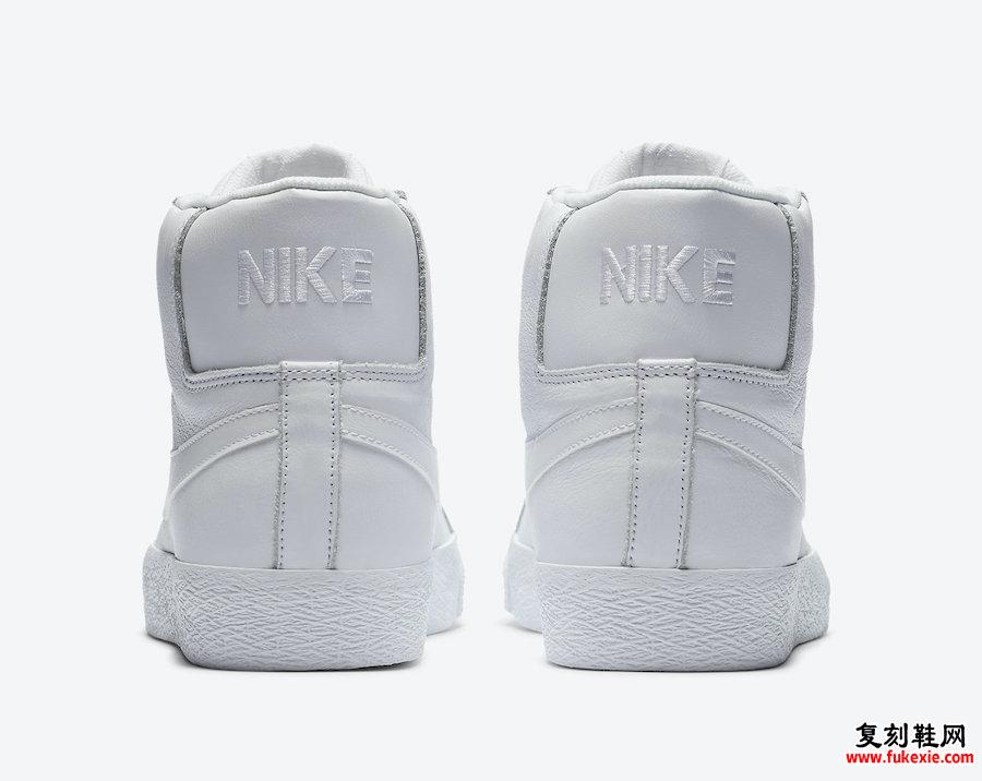 Nike SB Zoom Blazer Mid Triple White 864349-105发售日期信息