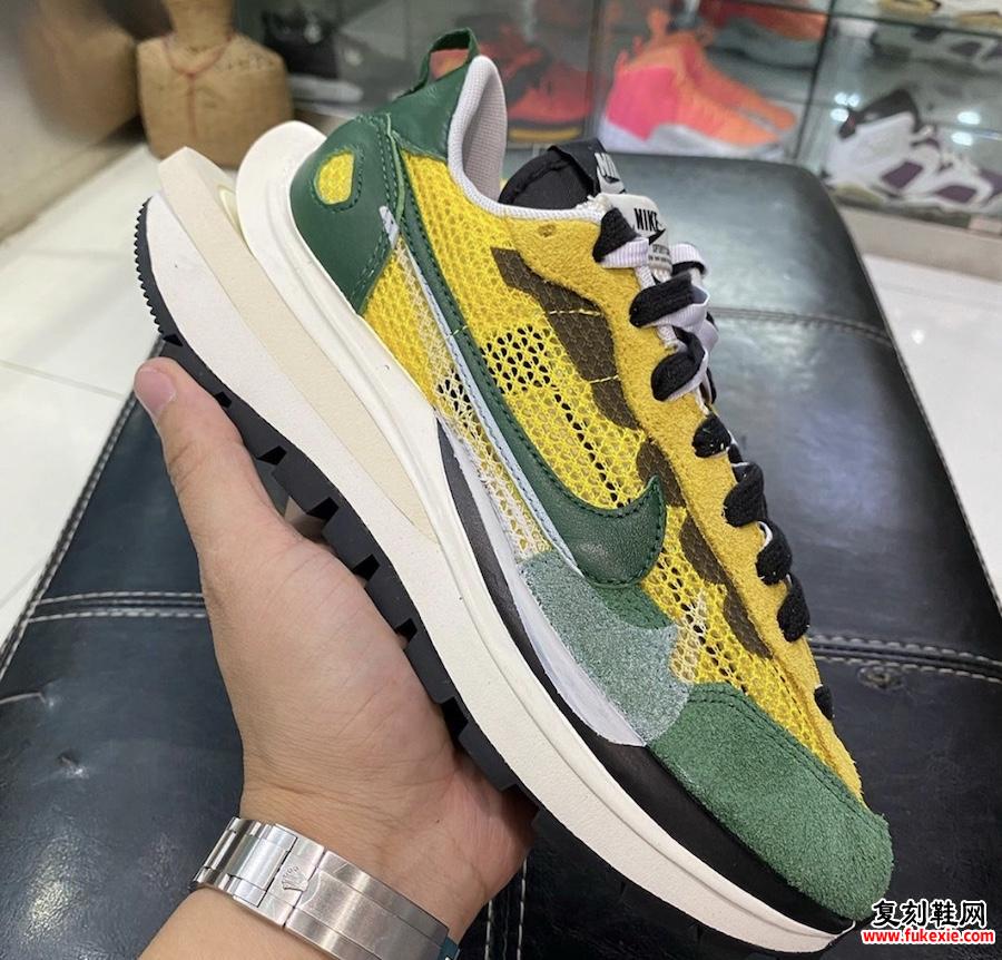 sacai Nike VaporWaffle Tour Yellow Stadium Green CV1363-700发售日期信息