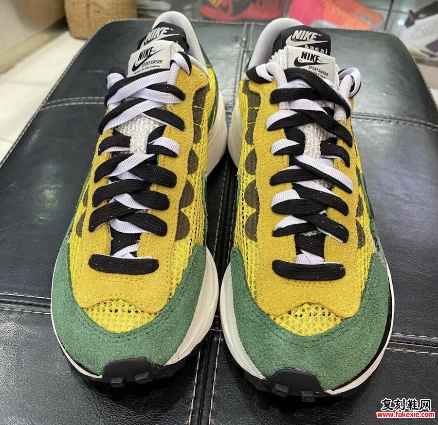 sacai Nike VaporWaffle Tour Yellow Stadium Green CV1363-700发售日期信息