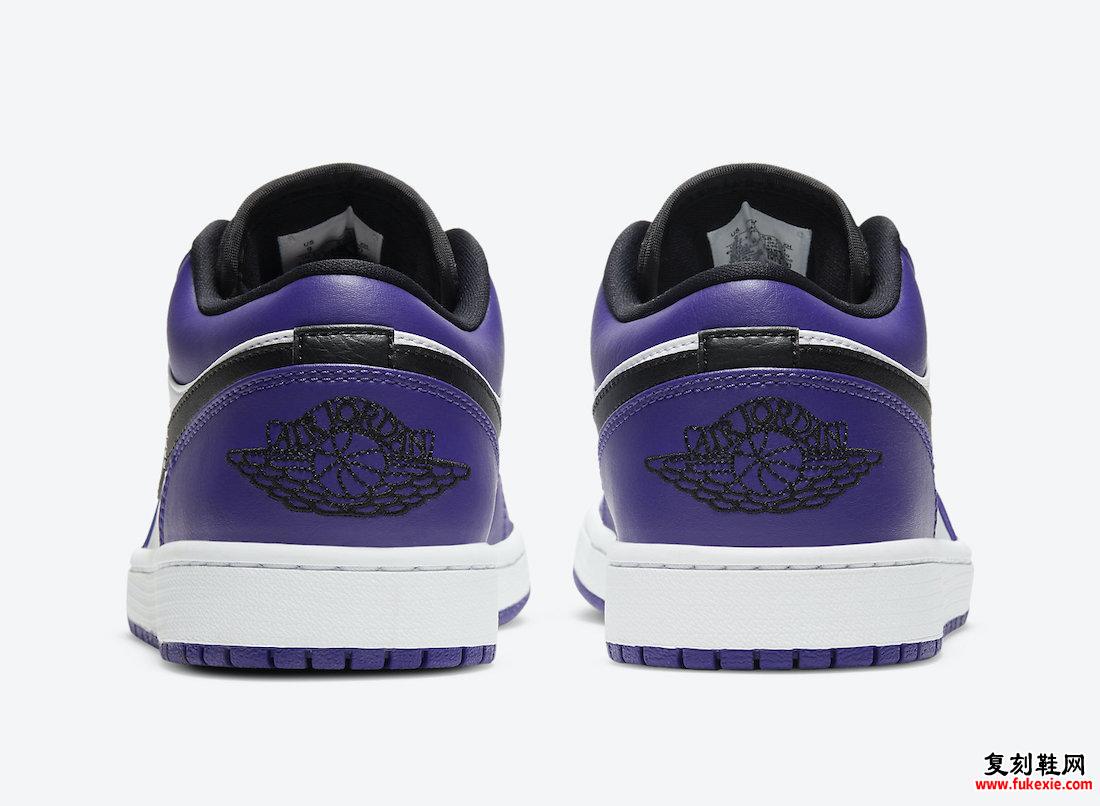 Air Jordan 1 Low Court Purple 553558-500发售日期