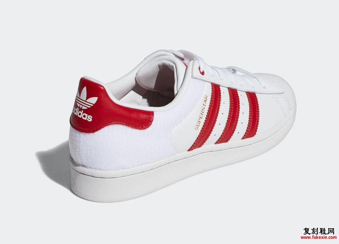 adidas Superstar White Red FY3117发售日期