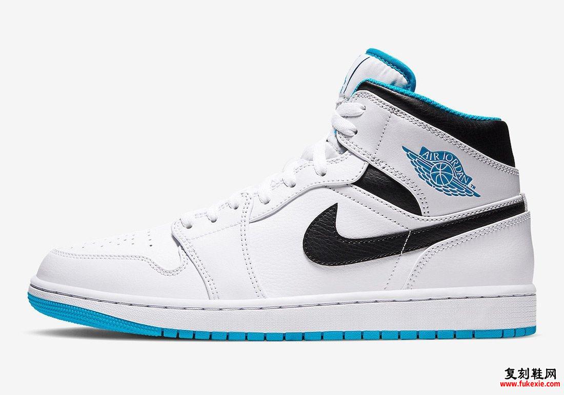 Air Jordan 1 Mid Laser Blue 554724-141发售日期