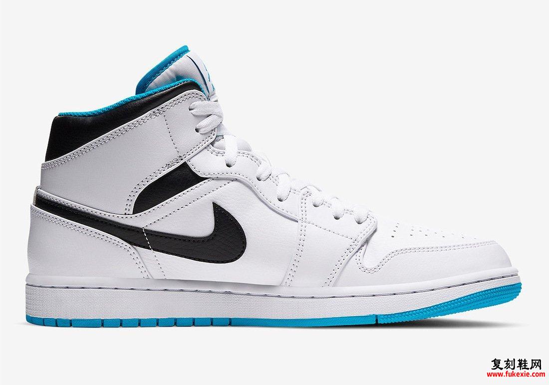 Air Jordan 1 Mid Laser Blue 554724-141发售日期