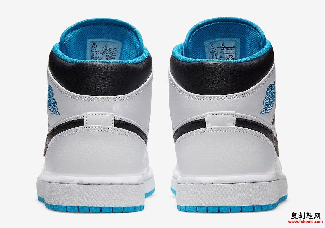 Air Jordan 1 Mid Laser Blue 554724-141发售日期