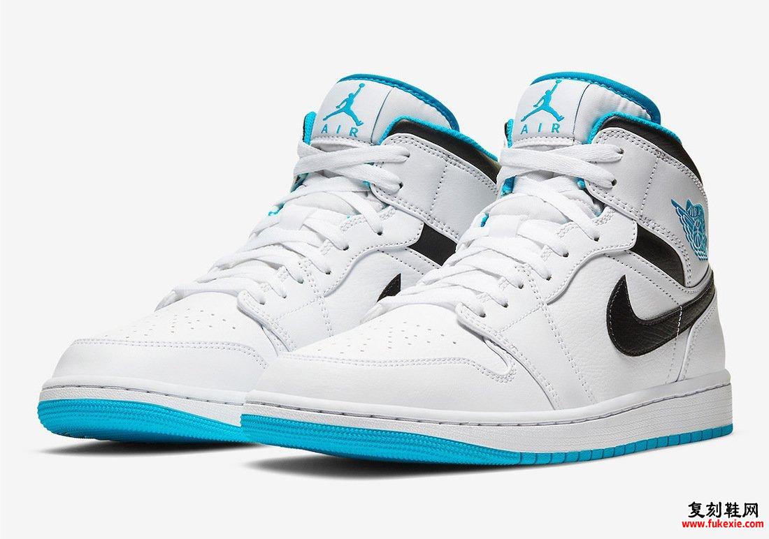 Air Jordan 1 Mid Laser Blue 554724-141发售日期