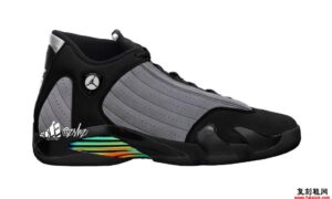Air Jordan 14 Black Particle Gray Multi-Color White 487471-001 2021发售日期