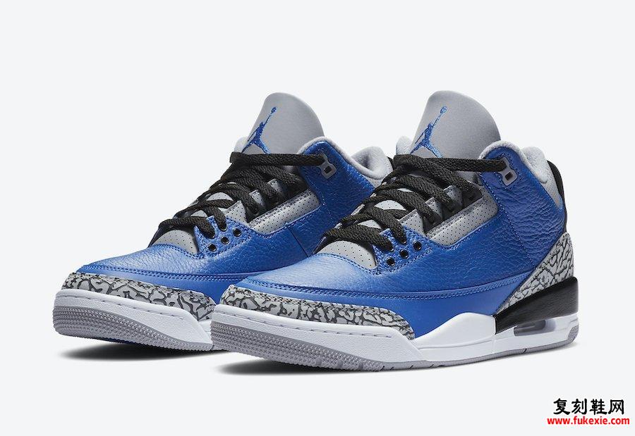 Air Jordan 3 Varsity Royal CT8532-400发售日期