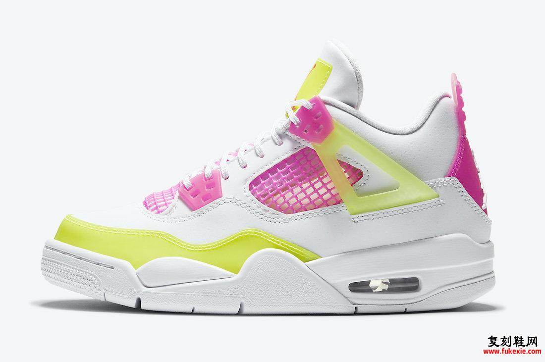 Air Jordan 4 GS Lemon Venom Pink Blast CV7808-100发售信息