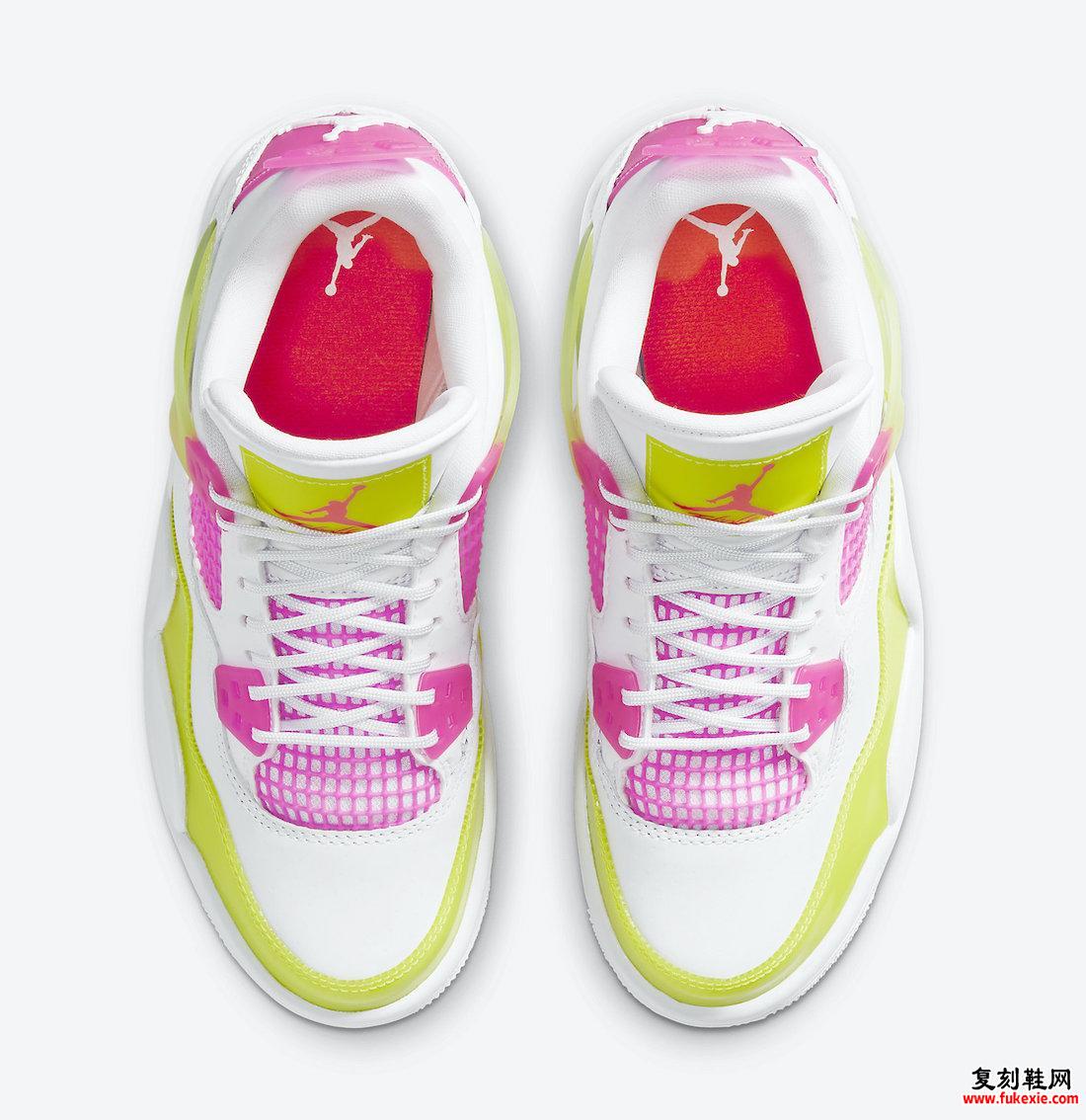 Air Jordan 4 GS Lemon Venom Pink Blast CV7808-100发售信息