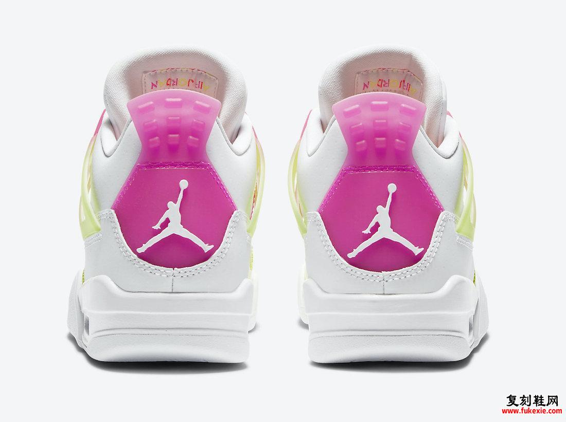 Air Jordan 4 GS Lemon Venom Pink Blast CV7808-100发售信息