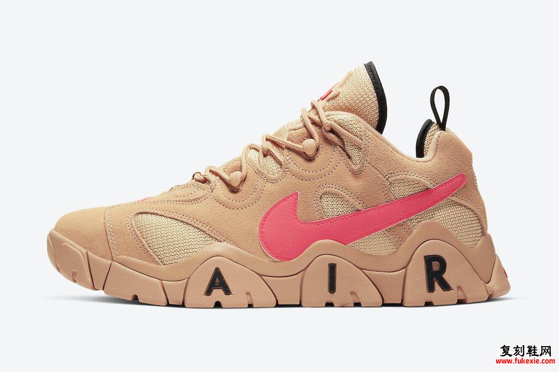 Nike Air Barrage Low Vachetta Tan Laser Crimson CT2290-200发售日期