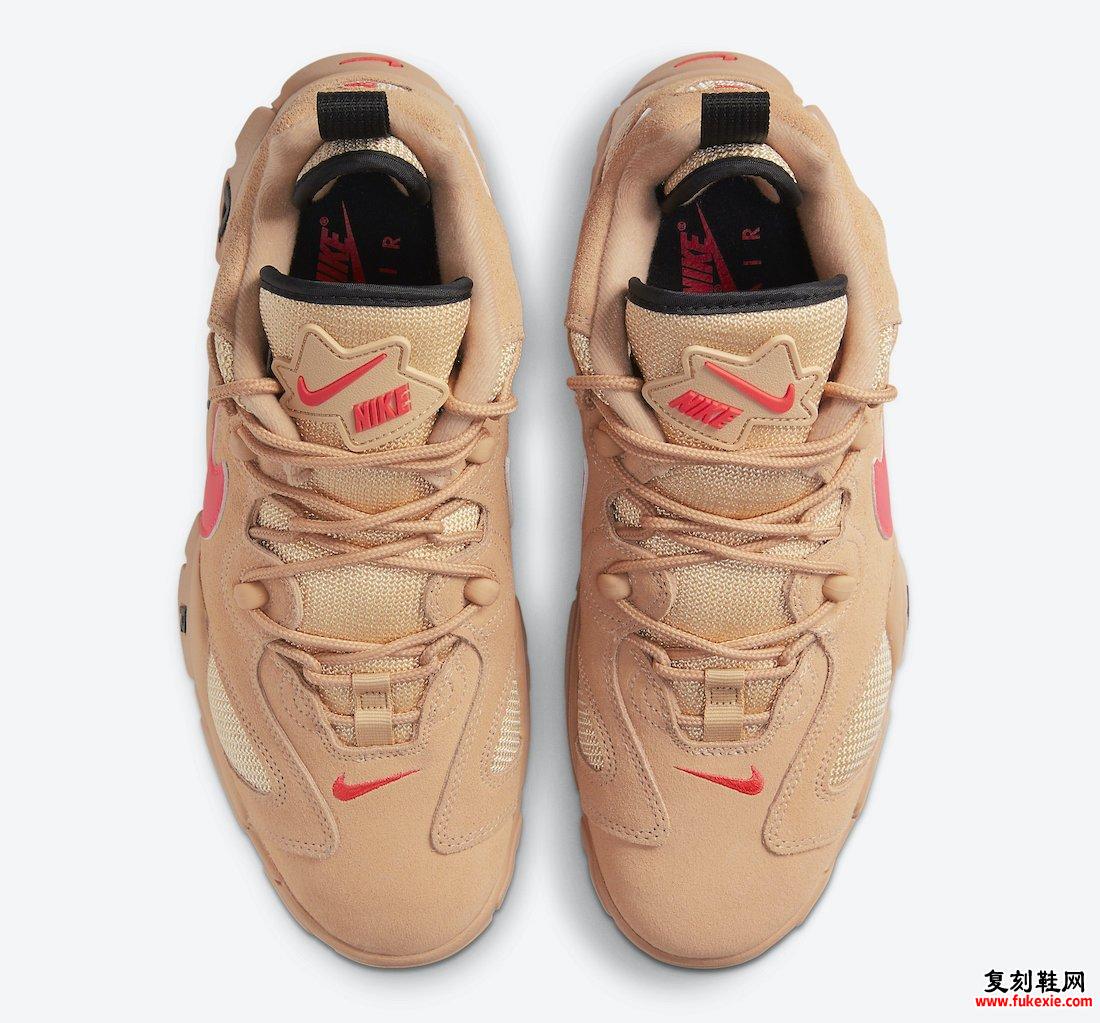 Nike Air Barrage Low Vachetta Tan Laser Crimson CT2290-200发售日期