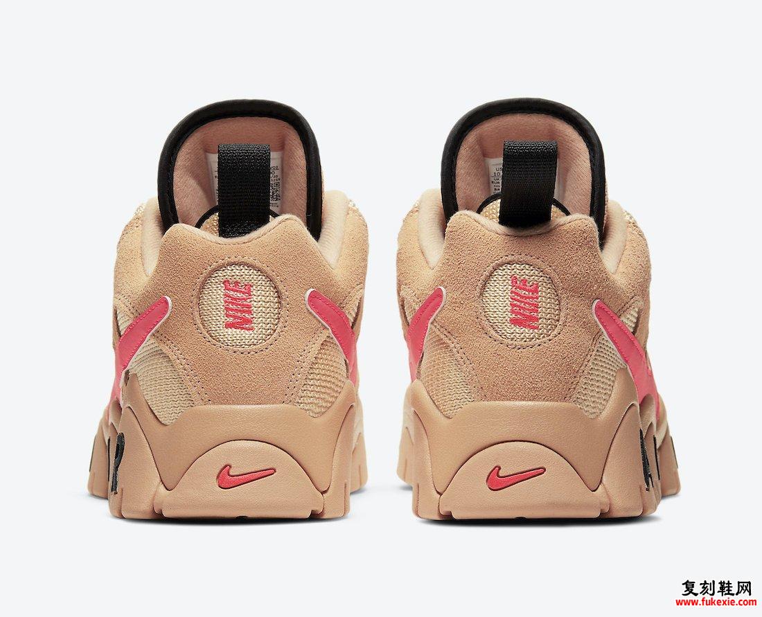 Nike Air Barrage Low Vachetta Tan Laser Crimson CT2290-200发售日期