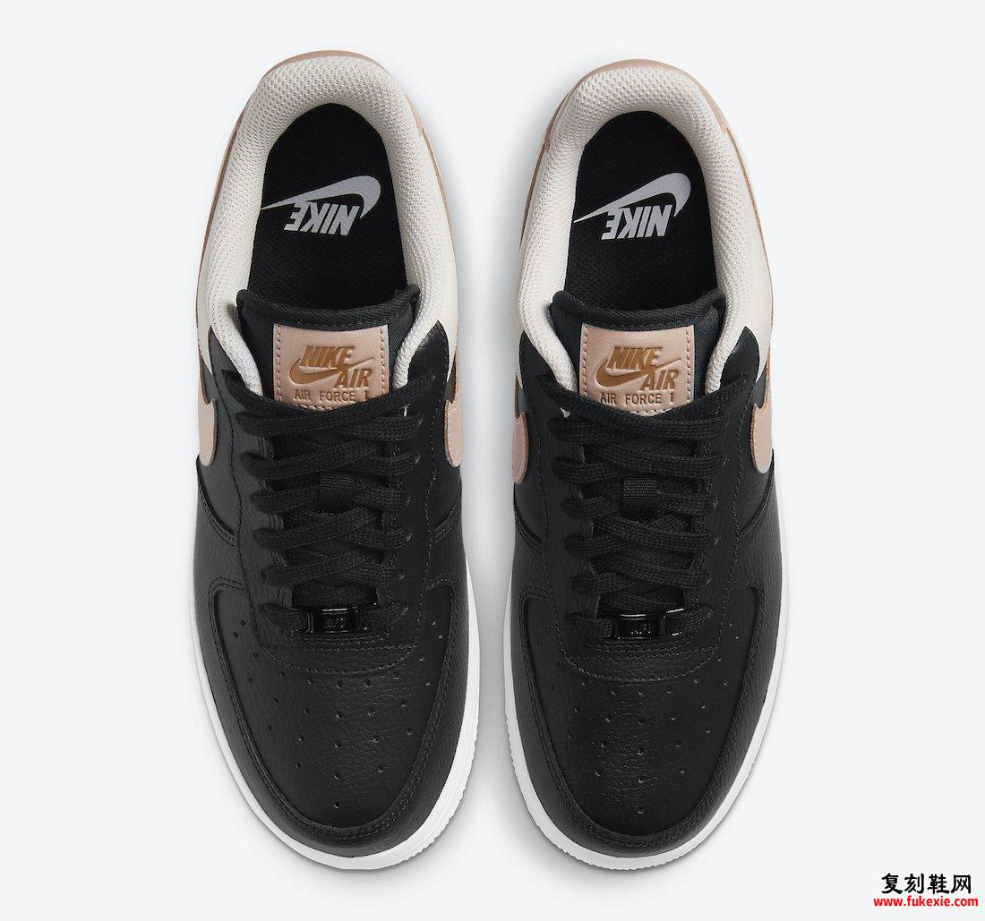 Nike Air Force 1 Black Metallic Red Bronze Light Orewood Brown CU5311-001发售日期信息