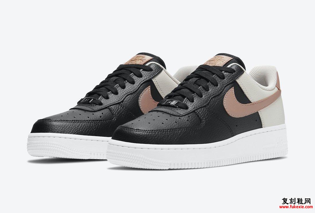 Nike Air Force 1 Black Metallic Red Bronze Light Orewood Brown CU5311-001发售日期信息