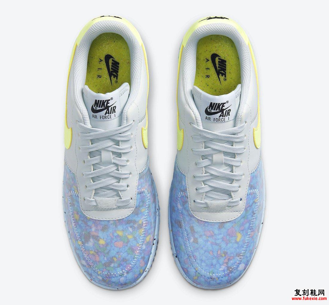 Nike Air Force 1 Crater Foam Pure Platinum Barely Volt White CT1986-001发售日期信息