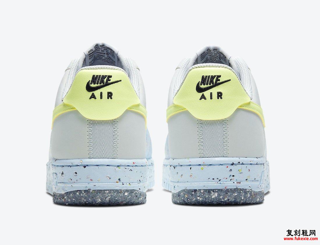 Nike Air Force 1 Crater Foam Pure Platinum Barely Volt White CT1986-001发售日期信息