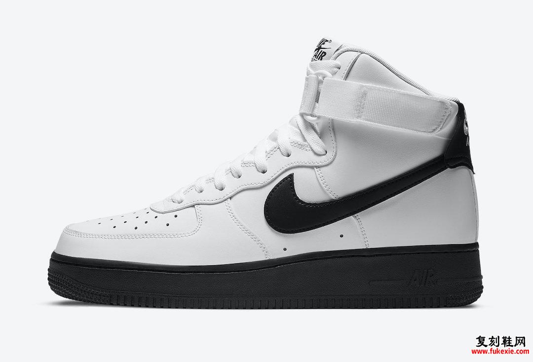 Nike Air Force 1 High White Black CK7794-101发售日期信息