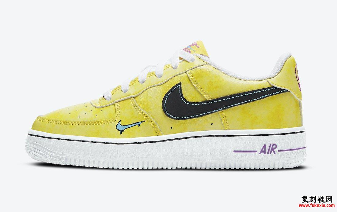 Nike Air Force 1 Low Kids Melted Smily Face DC7299-700发售日期