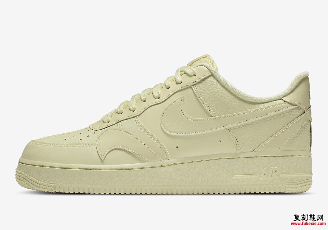 Nike Air Force 1 Misplaced Swoosh浅黄色CK7214-700发售日期